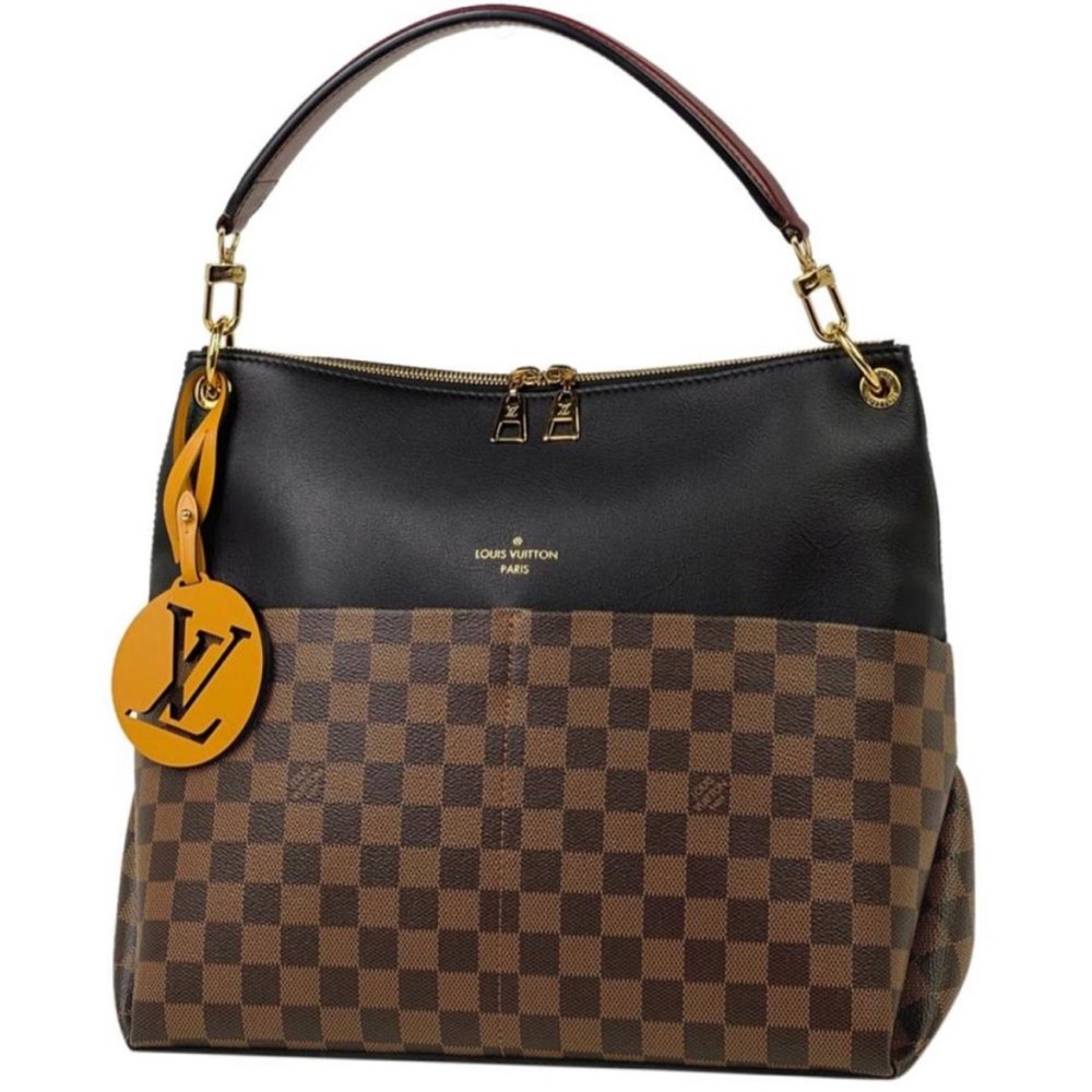 LOUIS VUITTON
Damier Ebene Calfskin Maida Black